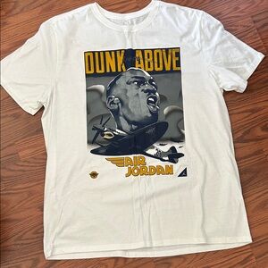 Nike air Jordan 5 White Tee with Graphic Print